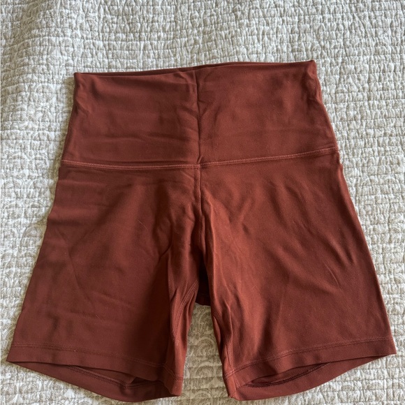 Lululemon Athletica Terracotta Bike Shorts Comfortable Fit - Picture 1 of 3